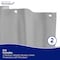 Kenney Mfg Microban Protected Medium Weight PEVA Shower Liner, 70in W x 72in H, Gray, 2-Pack MB61159PK2 - alternate 8